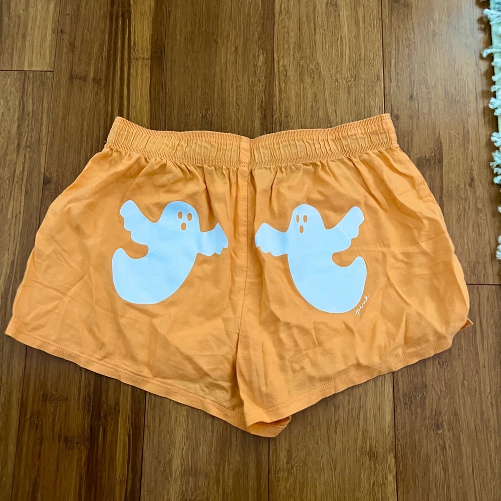 PINK Victoria's Secret Ghost Orange Sleep Shorts